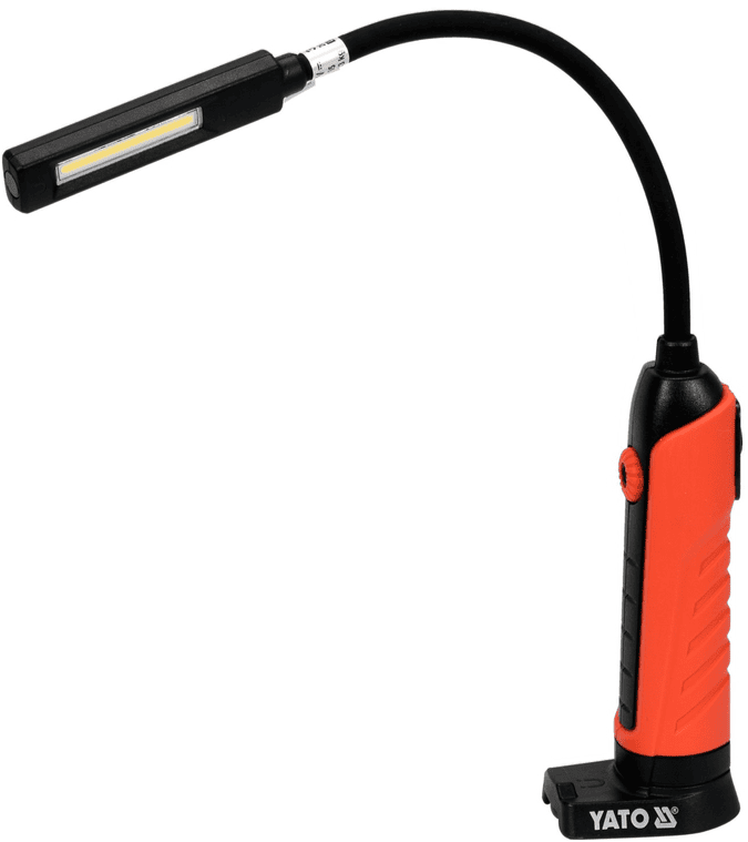 Регулируемый гибкий магнитный светильник LED, 3.7V, 2.6Ah, 500 Lm, USB, YАТО (YT-08527)