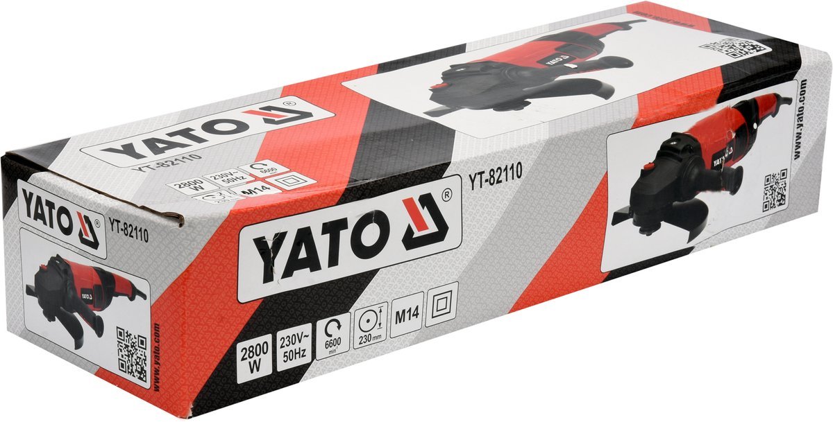 Углошлифовальная машинка 230мм 2800Вт YATO (арт. YT-82110) (YT-82110) - купить в каталоге Стант Креп.