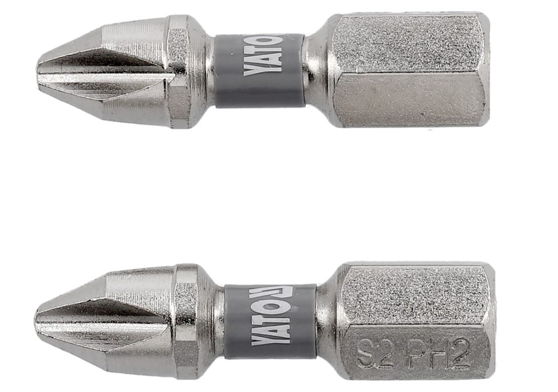 Биты ударные PZ/PH 1/4"x25мм NI YATO/2шт для шуруповерта - купить в каталоге Стант Креп.