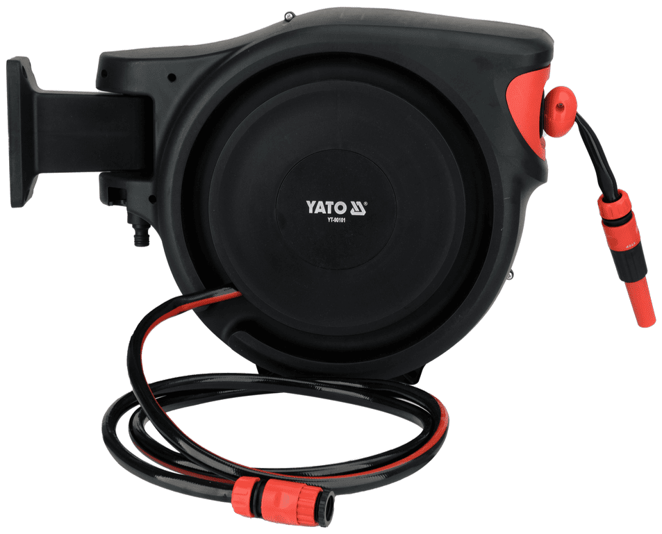 Шланг поливочный с автоматической намоткой 1/2", 25м, YАТО (YT-90101): цена в Минске - Стант Креп