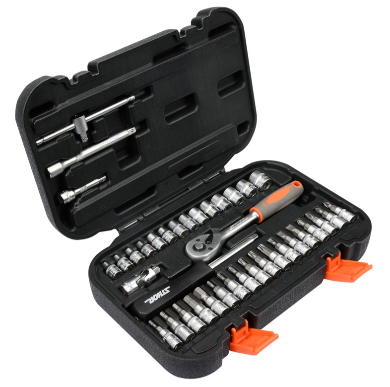 Набор инструментов 1/4" 38пр.XS Sthor (58640): цена в Минске - Стант Креп