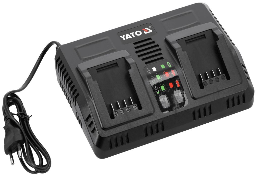 Двойное зарядное устройство 18V, 4.5 A, YATO (YT-828501) - купить в каталоге Стант Креп.
