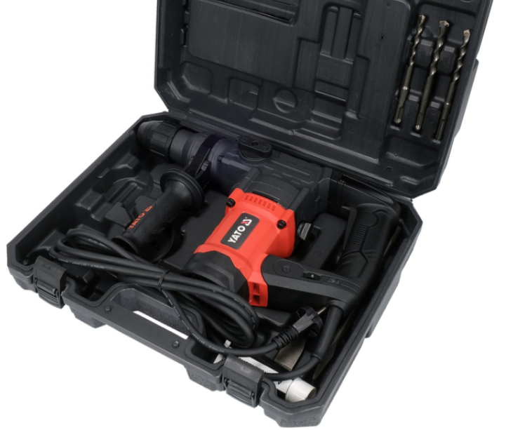 Перфоратор SDS Plus, 28мм, 1100W, 4.5J, YATO (YT-82118) - купить в каталоге Стант Креп.
