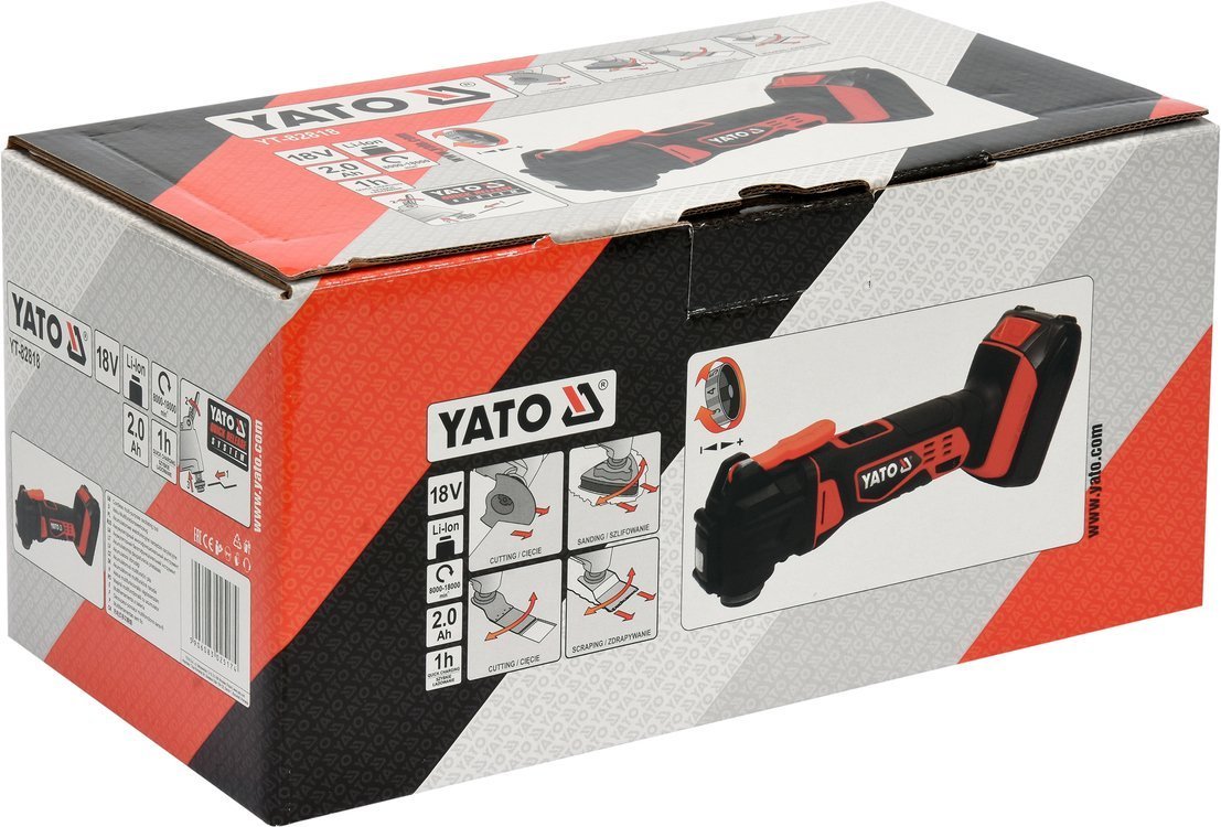Аккумуляторный многофункциональный инструмент (реноватор) 18В YATO (арт. YT-82818) (YT-82818) - купить в каталоге Стант Креп.