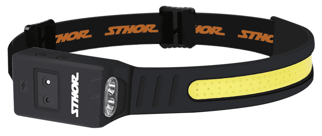 Налобный LED фонарь с датчиком движения 5W, 430Lm, 3.7V, 1.2Ah, USB, Sthor (88680)
