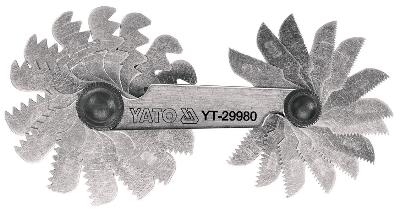 Резьбомер метрический, шаг 0,25-6 мм YATO
