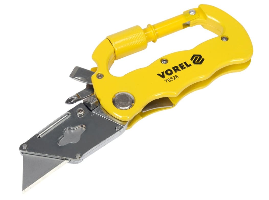 Нож универсальный складной 61х33мм, Vorel (76526): цена в Минске - Стант Креп.