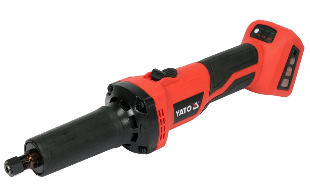 Акумулятарная бясшчотаная прамая шлiфмашiна 18V, без АКБ, YATO (YT-82824) 