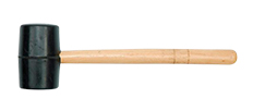Киянка резиновая, деревянная ручка