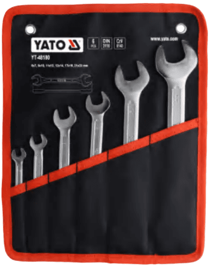 Набор ражковых ключоў 6-23мм, 6 пр, YАТО (YT-48180)