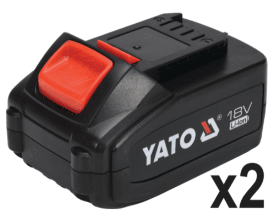 Аккумуляторная бесщеточная углошлифовальная машина 125мм,18V, 2х4,0Ah, YATO (YT-828295) - купить в каталоге Стант Креп.