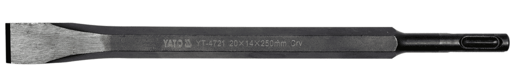 Зубило плоское узкое SDS-Plus 20х14х250мм, CrV, YАТО (YТ-4721)