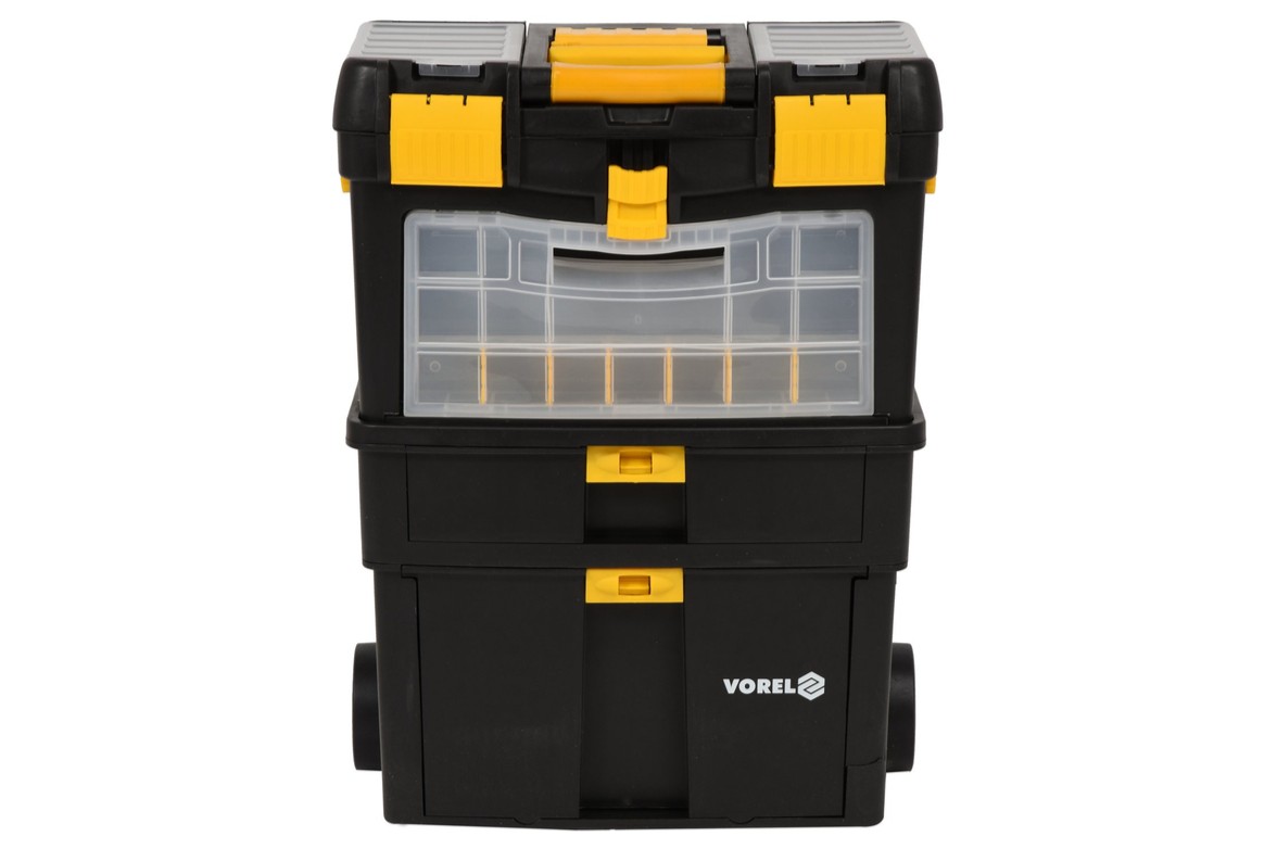 Набор ящиков для инструм. 3-сегментный на колесах Vorel (78734): цена в Минске - Стант Креп