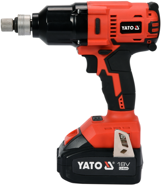 Аккумуляторный бесщеточный ударный гайковерт 18V, 1/2'', 700Nm, 3,0Аh, YATO (YT-82806) - купить в каталоге Стант Креп.