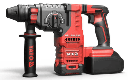 Аккумуляторный перфоратор SDS Plus, 18V, 2,8J, BL, 4Ah, YATO (YT-827725)