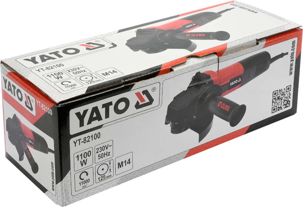 Углошлифовальная машинка 125мм 1100Вт YATO (арт. YT-82100) (YT-82100) - купить в каталоге Стант Креп.