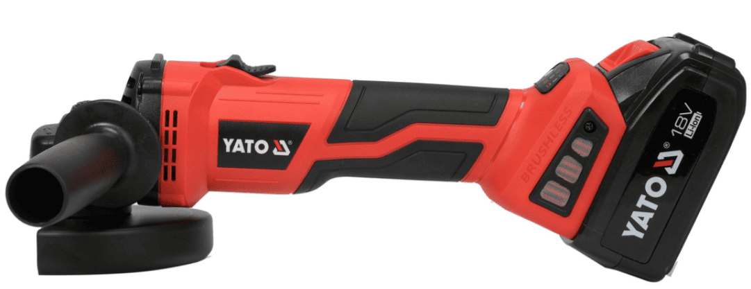 Аккумуляторная бесщеточная углошлифовальная машина 125мм,18V, 2х4,0Ah, YATO (YT-828295) - купить в каталоге Стант Креп.