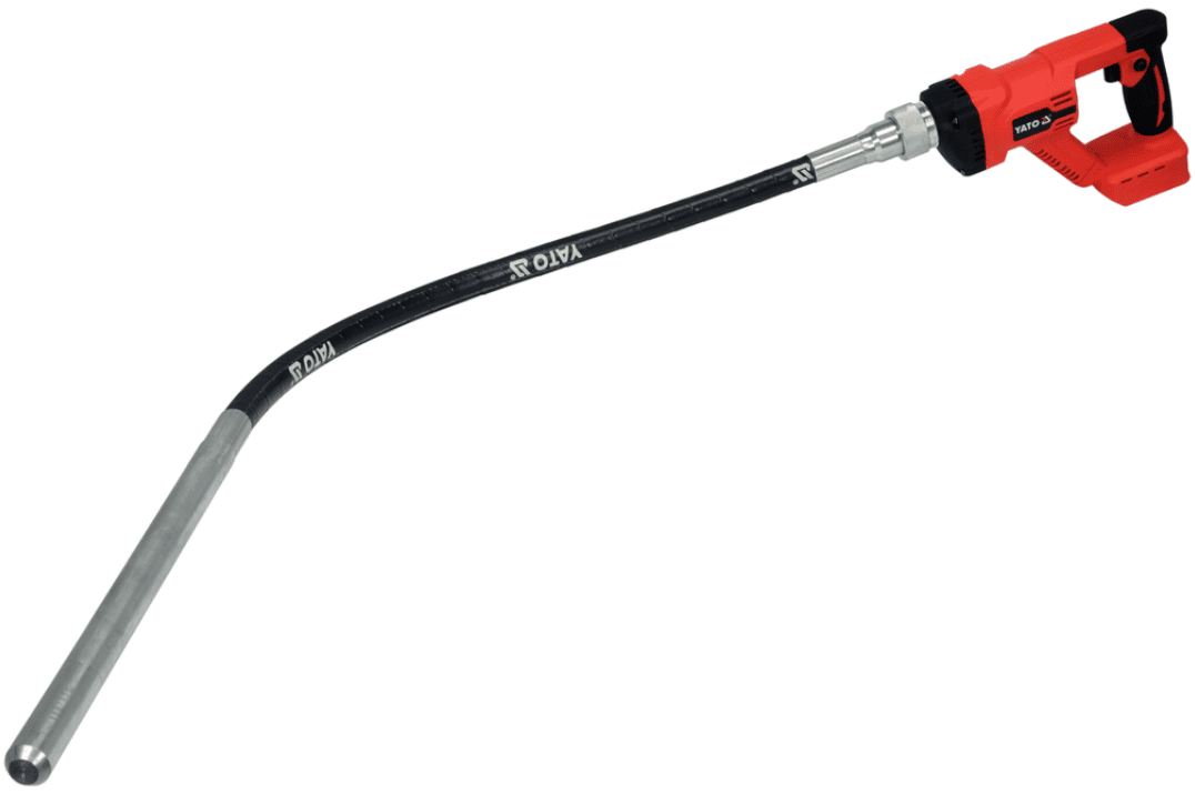 Аккум.глубинный вибратор 18V, с виброшлангом 25мм х 1,2м, без АКБ, YATO (YT-82604) - купить в каталоге Стант Креп.