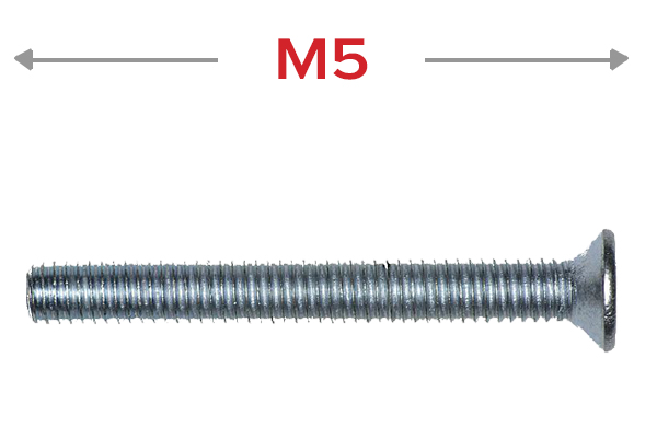 Шруба з патайной галоўкай М5