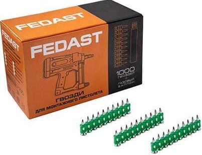 Гвозди усиленные для монтажного пистолета FEDAST