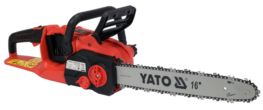 Акумулятарная ланцуговая піла з бясшчотачным рухавіком 36V, 16", без АКБ YATO (YT-828132)