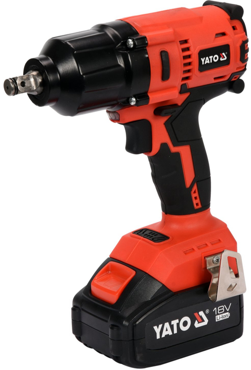 Аккумуляторный бесщеточный ударный гайковерт 18V, 1/2'', 700Nm, 3,0Аh, YATO (YT-82806)