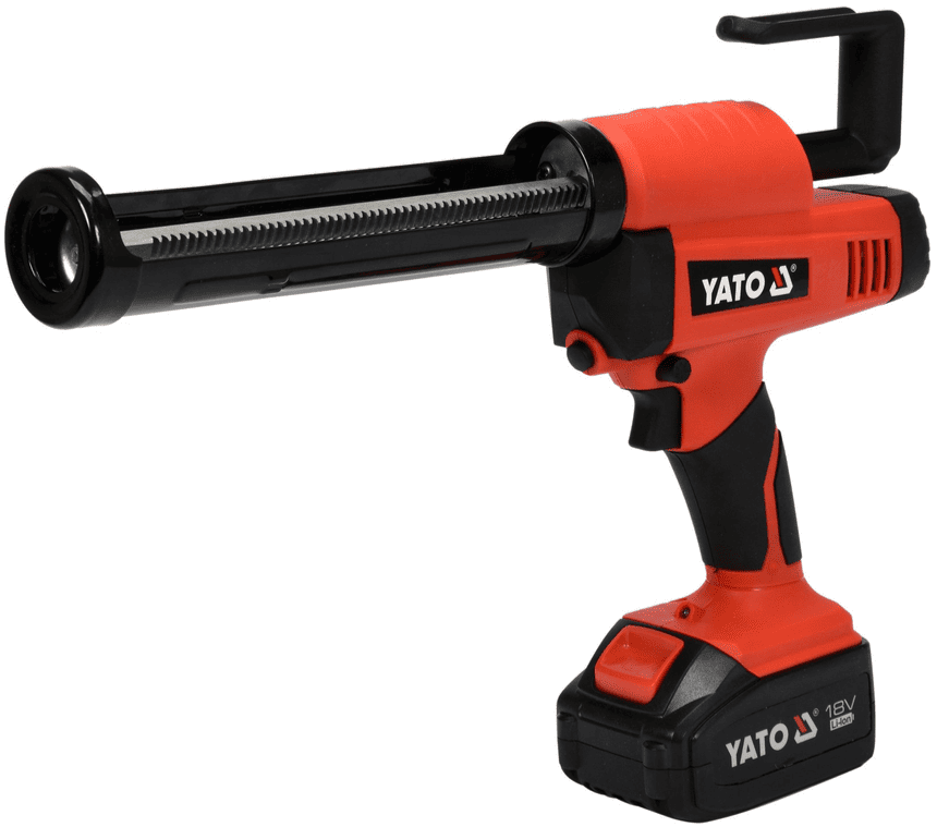 Аккумуляторный пистолет для клея и герметика 18V, 225мм, 4,0Ah, YATO (YT-82888)
