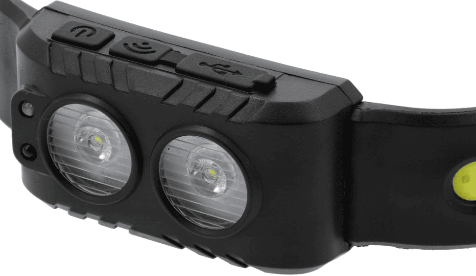 Налобный LED фонарь с датч. движения 1.5W, 200Lm, 3.7V, 0.4Ah, USB, Sthor (88682) - купить в каталоге Стант Креп.