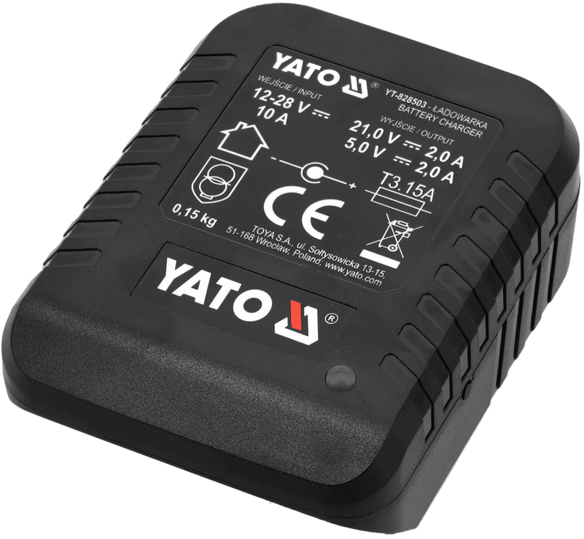 Автомобильное зарядное устройство 18V, 2A, USB, YATO (YT-828503) - купить в каталоге Стант Креп.