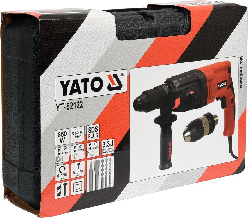 Перфоратор SDS Plus 850Вт. YATO, (арт.YT-82122) (YT-82122) - купить в каталоге Стант Креп.