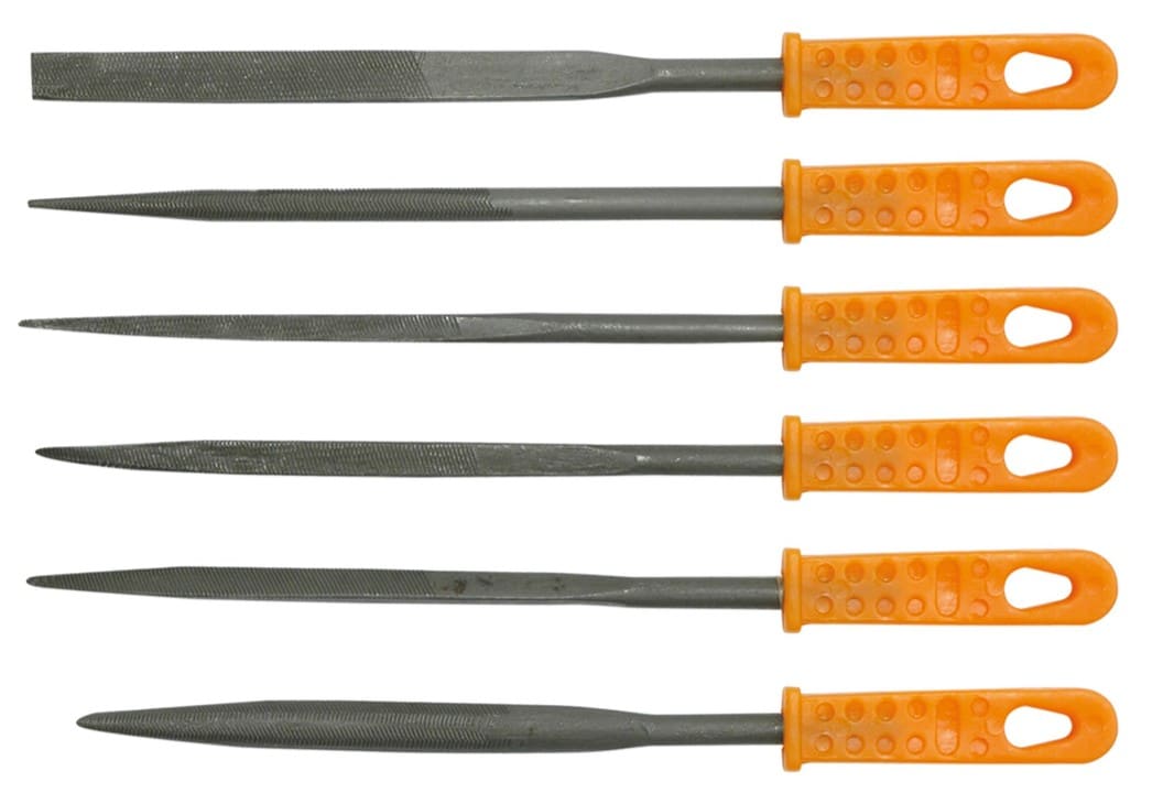 Набор надфіляў па метале з ручкай TOYA (25360)