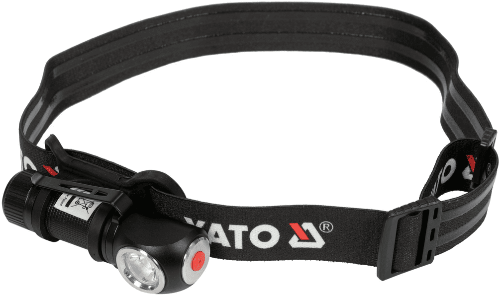 Налобны LED ліхтар, 3W, 3.7V, 0.7Ah, 350 Lm, YАТО (YT-08597)