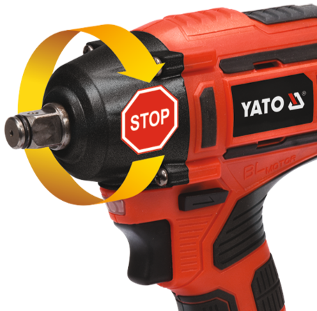 Аккумуляторный бесщеточный ударный гайковерт 18V, 1/2'', 250Nm YATO (YT-82802) - купить в каталоге Стант Креп.