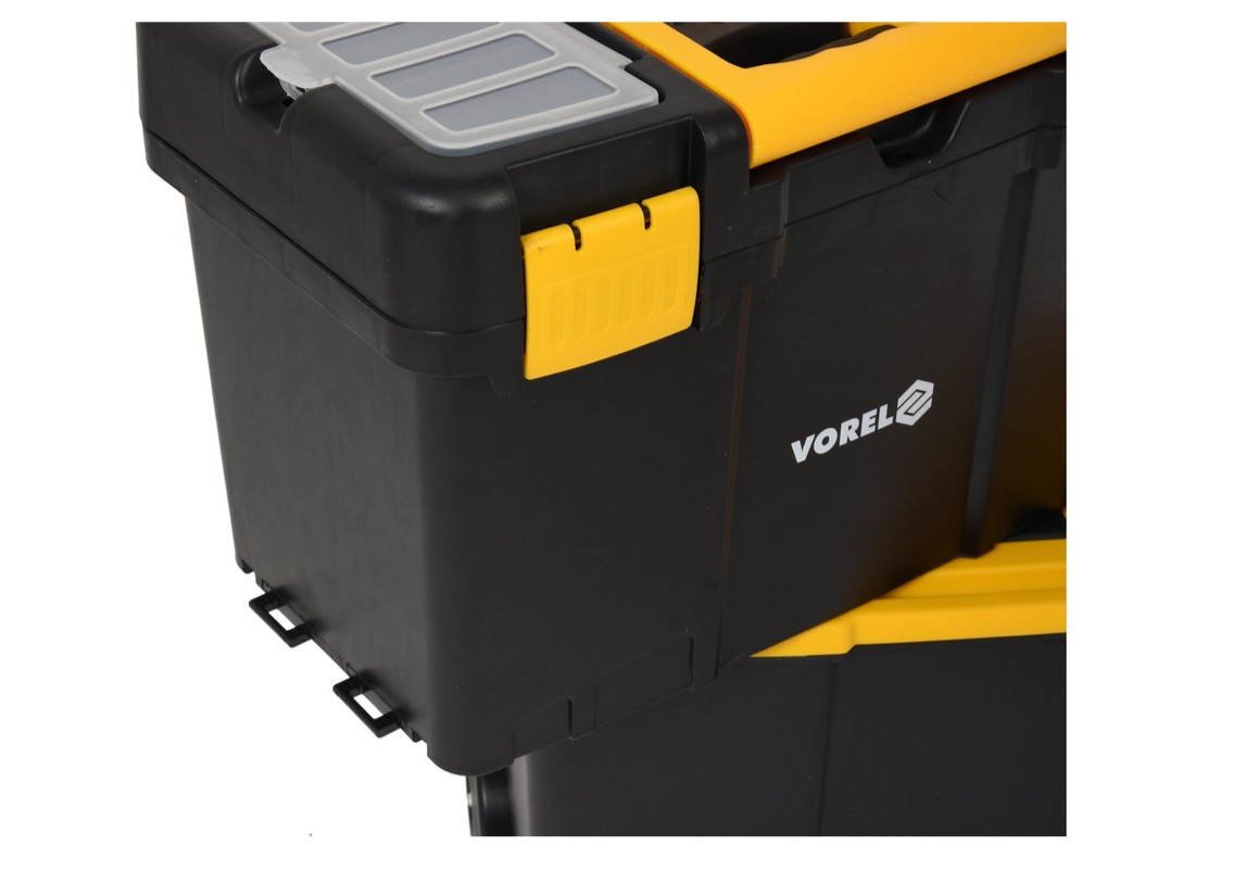 Набор ящиков для инструм. 2-сегментный на колесах Vorel (78731): цена в Минске - Стант Креп