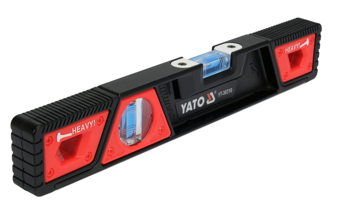 Уровень усиленный магнитный 2-глазка YATO (YT-30310): цена в Минске - Стант Креп.