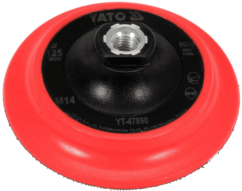 Диск шлиф.125х20мм, М14, липучка, YАТО (YT-47890)