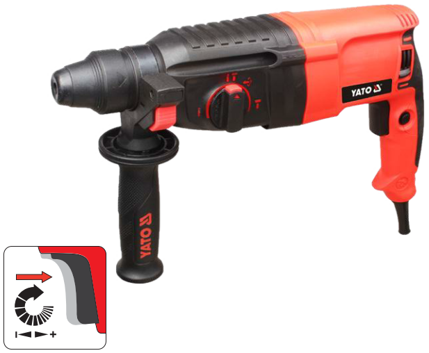 Перфоратор SDS Plus, 800W, 3.0J, YATO (YT-82121) - купить в каталоге Стант Креп.