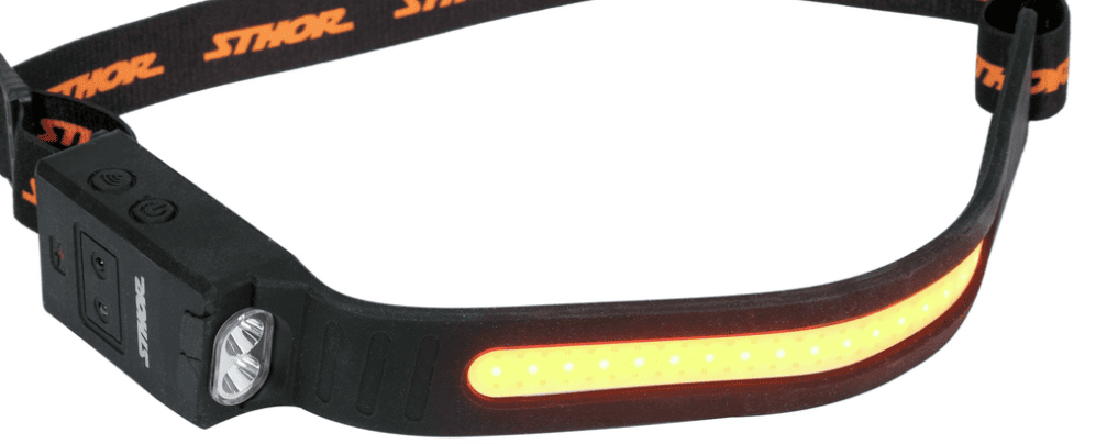 Налобный LED фонарь с датчиком движения 5W, 430Lm, 3.7V, 1.2Ah, USB, Sthor (88680) - купить в каталоге Стант Креп.