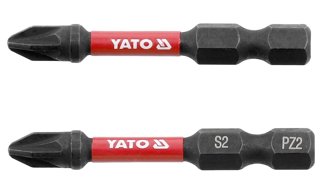 Биты ударные PZ/PH 1/4"x50мм S2 YATO/2шт для шуруповерта - купить в каталоге Стант Креп.