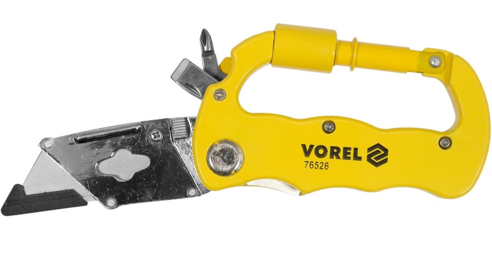 Нож-складанчык унiверсальны 61х33мм, Vorel (76526)