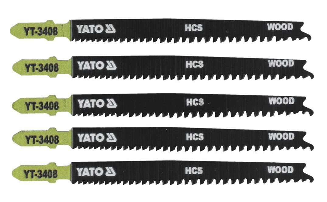 Палотны для электралобзіка па дрэве 13-8 TPI, 5шт YATO (YT-3408)