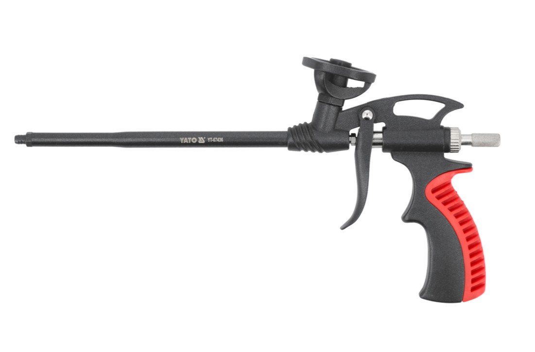 Пистолет для монтажной пены 350мм Alum/PTFE YATO (YT-67436): цена в Минске - Стант Креп.