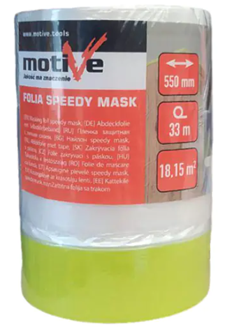 Плёнка укрывочная SPEEDY MASK с клейкой лентой: цена в Минске - Стант Креп.