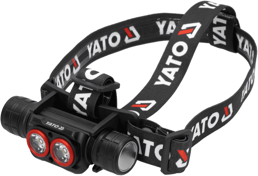Налобны LED ліхтар 15W, 3.7 V, 2.6 Ah, 3000 Lm, YАТО (YT-085943)