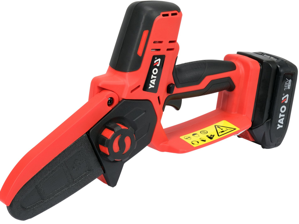 Аккумуляторная садовая цепная пила 18V, 4'', 2Ah YATO (YT-828135) - купить в каталоге Стант Креп.