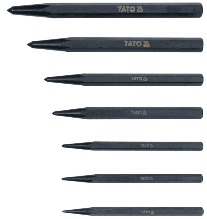 Набор разметочных кернеров 7 пр, CrV, YATO (YT-47170)