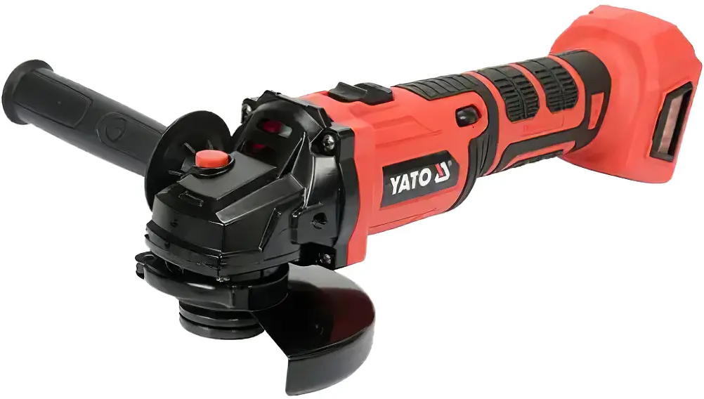 Бясщотачная акумулятарная вуглашліфавальная машына 18V, 100мм, 2х4,0Ah YATO (YT-828245)