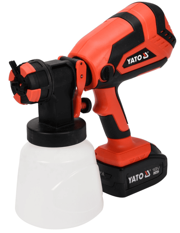 Пистолет краскопульт 18V, 4,0Ah, 1 L/min, YATO (YT-82765)