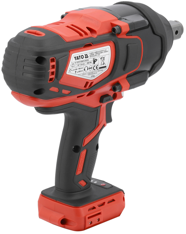 Аккумуляторный бесщеточный ударный гайковерт 18V, 3/4'', 2000Nm, без АКБ YATO (YT-828076) - купить в каталоге Стант Креп.