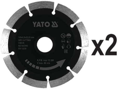 Штроборез 125мм 1700W YАTO (YT-82015) - купить в каталоге Стант Креп.